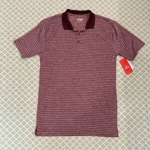 BCG Golf Purple Stripe Polo Small NWT
